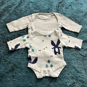 NB Long Sleeve F&F Onesies
